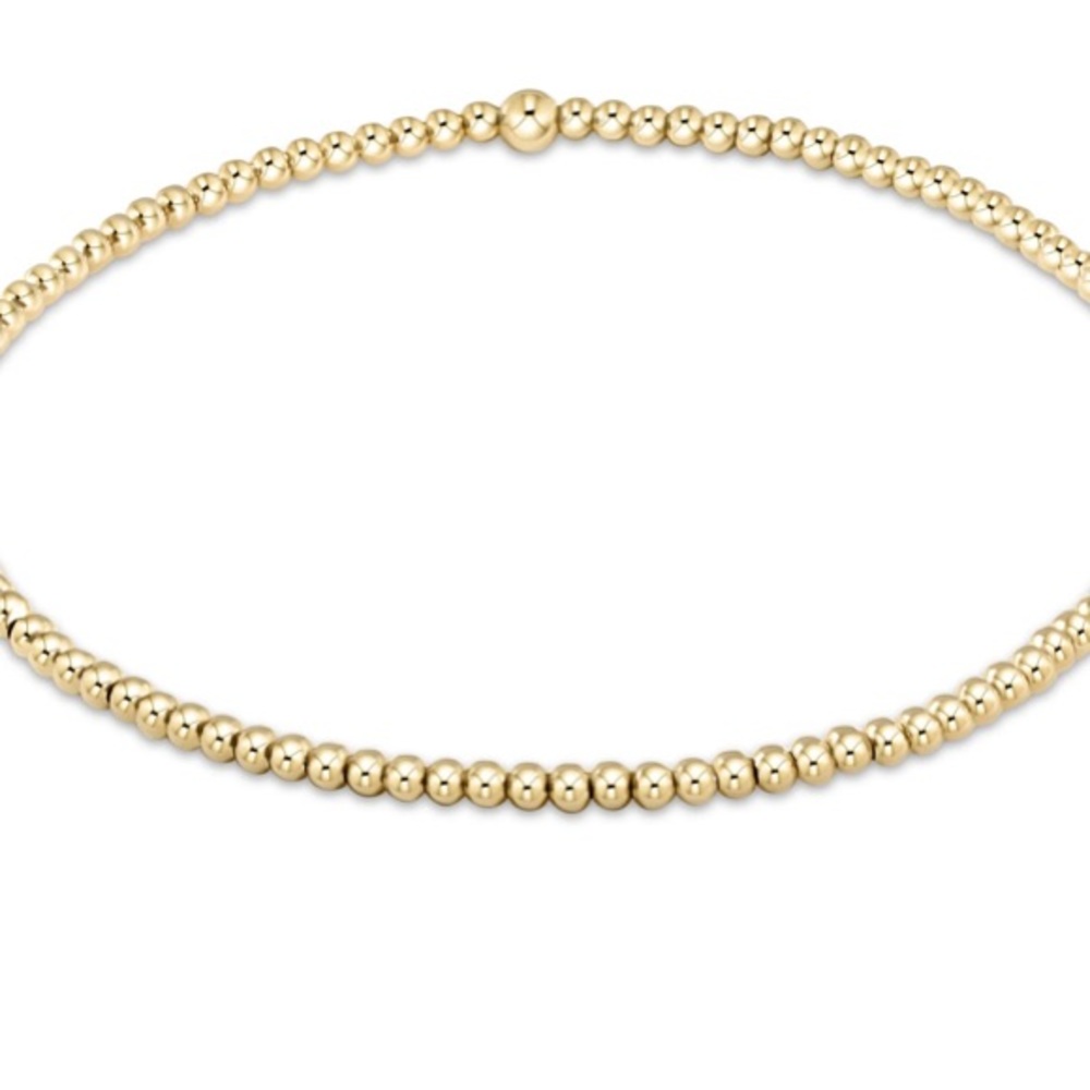 COPY - 14kt gold beaded bracelet